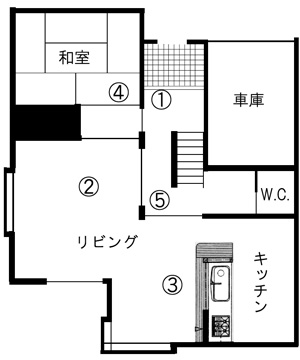 １階間取り